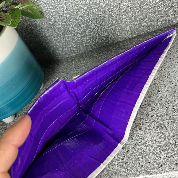 Duct Tape Wallet Paisley Boho Hippie Unique - Picture 4 of 5